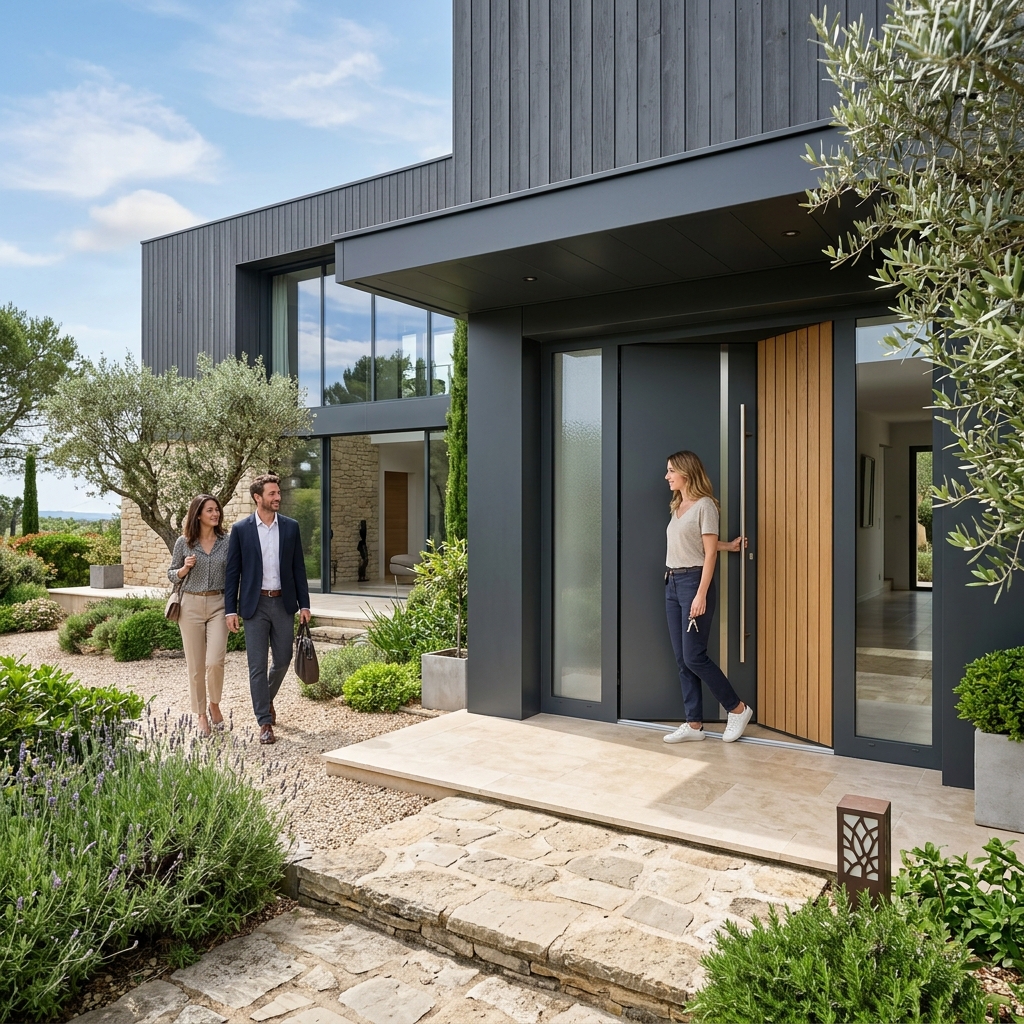 Installation de porte d'entrée